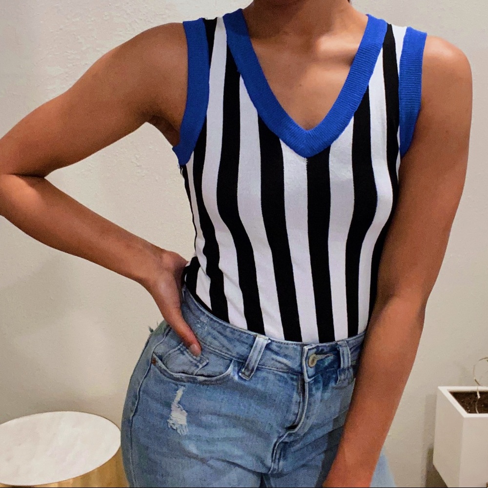 Striped Bodysuit